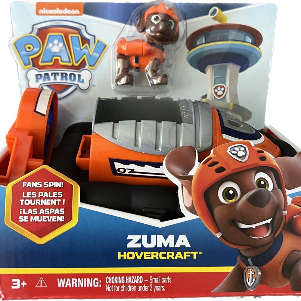 Zuma’s Hovercraft vehicle with action figure Brand New